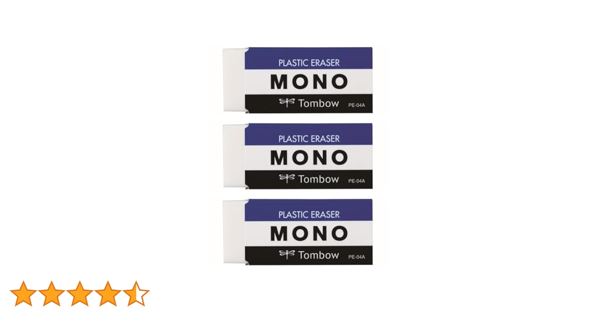 Amazon.co.jp: トンボ鉛筆 MONO 消しゴム PE04 小学生から (低